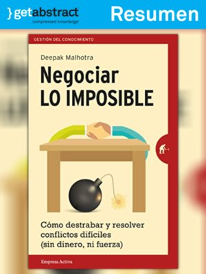 cover image of Negociar lo imposible (resumen)